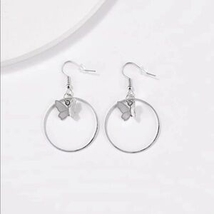 3/$30 🤍 Butterfly Hoop Earrings